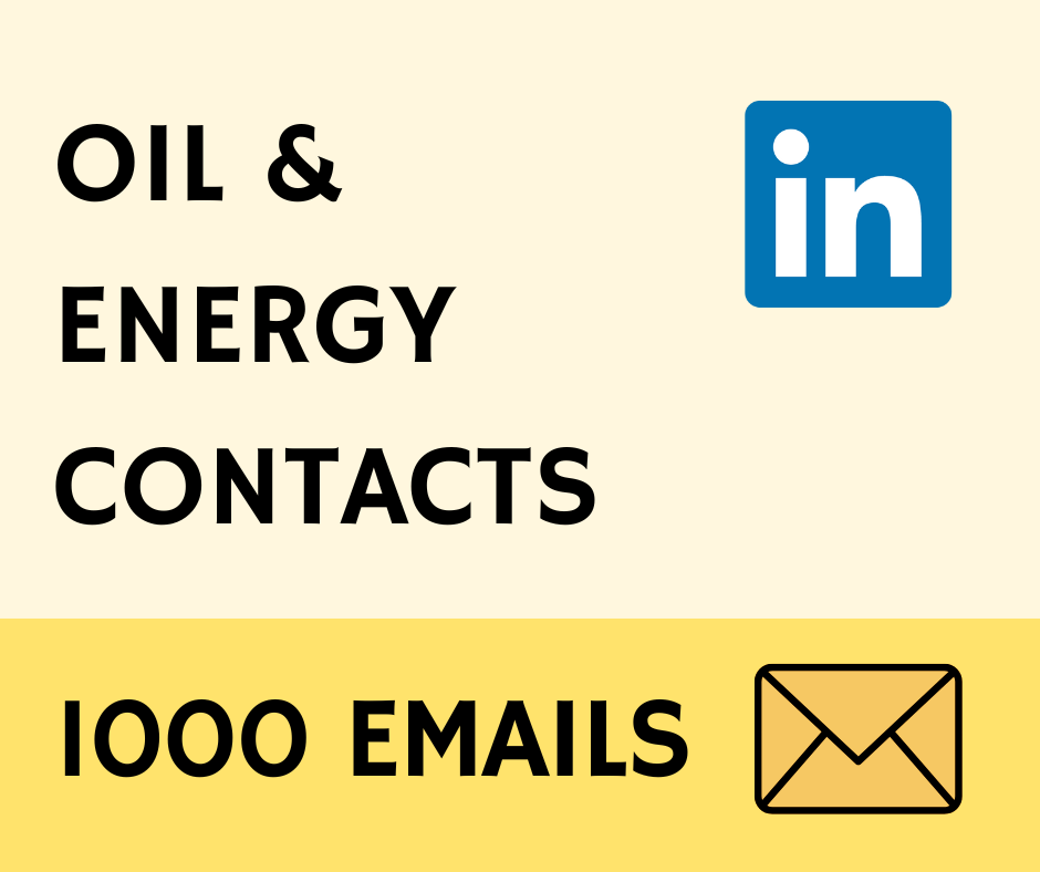 Oil & Energy Industry Emails (US Only)